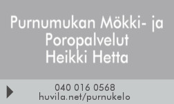 Purnumukan Mökki- ja poropalvelut logo